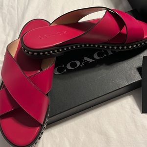 Coach flat sandals